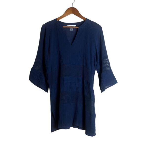 Bianca nygard navy sheer tunic. Size 10 - Picture 1 of 6